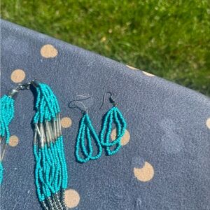 Nice blue with silver buckles